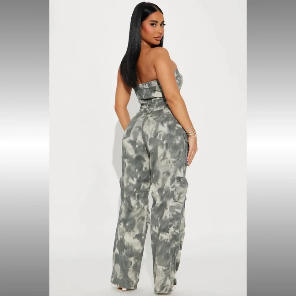 Fashion Nova Denim Jumpsuit - Picture 3 of 3
